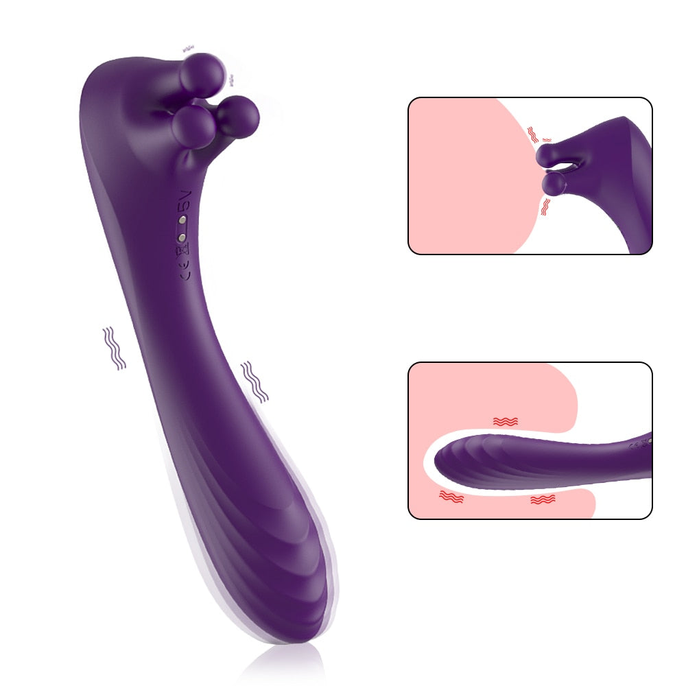 Clitoral Vibrator Trio of Fondling Nubs G Spot Dildo Vibrator G-bliss BKC Clitoral Vibrator Trio of Fondling Nubs G Spot Dildo Vibrator G-bliss BKC