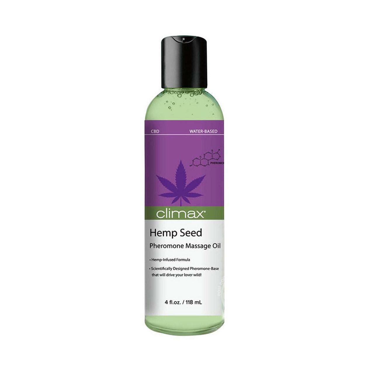Climax Hemp Seed Pheromone Massage Oil - 4oz (US Only)