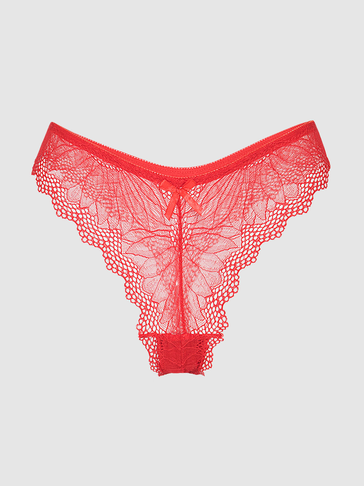 Saffron Floral Lace Thong